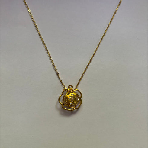 Diamond Rose Necklace